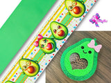 PAQ01183 - 1 Listón Estampado + 1 Listón Unicolor + 1 Shaker Grande para Moño