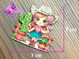 CMS10180 - Shaker de 7cm x 7cm - Vaquera