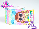 LBP07428 - Listón Estampado de 7,5 cm - Clases (por Tira)