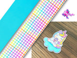PXQ00290 - 1 Listón Estampado + 1 Listón Unicolor + 1 Resina para Moño