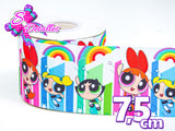 PXQ00123 - 1 Listón Estampado + 1 Listón Unicolor + 1 Resina para Moño