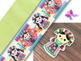 PXQ00491 - 1 Listón Estampado + 1 Listón Unicolor + 1 Resina para Moño