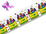 LBP07241 - Listón Estampado de 7,5 cm - Clases (por metro)