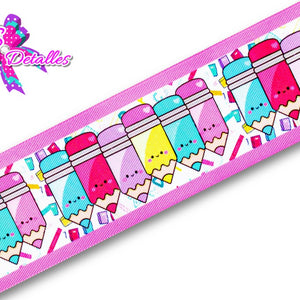 LBP07005 - Listón Estampado de 7,5 cm - Clases (por metro)