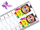 LBP07227 - Listón Estampado de 7,5 cm - Clases (por Tira)