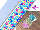 PXQ00496 - 1 Listón Estampado + 1 Listón Unicolor + 1 Resina para Moño