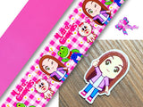 PXQ00097 - 1 Listón Estampado + 1 Listón Unicolor + 1 Resina para Moño