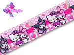 LBP06044 - Listón Estampado de 5,0 cm - Kuromi (por metro)