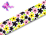 LBP06076 - Listón Estampado de 5,0 cm - Flores (por metro)