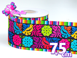 LBP07411 - Listón Impreso de 7,5 cm - Mexico (por metro)