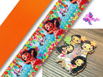 PAQ01099 - 1 Listón Estampado + 1 Listón Unicolor + 1 Shaker Grande para Moño