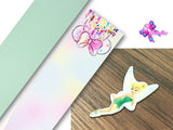 PXQ00299 - 1 Listón Estampado + 1 Listón Unicolor + 1 Resina para Moño