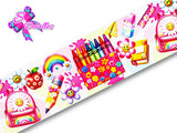 LBP07340 - Listón Estampado de 7,5 cm - Clases (por metro)