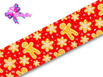 LBP27429 - Listón Estampado de 7,5 cm - Navidad (por metro)