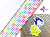 PXQ00609 - 1 Listón Estampado + 1 Listón Unicolor + 1 Resina para Moño