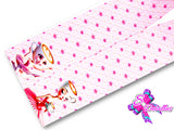 LBP07285 - Listón Estampado de 7,5 cm - Ballerina Capuchina (Tira de 81 cm)