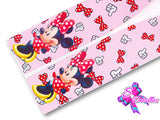 LBP07233 - Listón Estampado de 7,5 cm - Minnie (Tira de 81 cm)