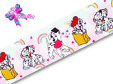 LBP07234 - Listón Estampado de 7,5 cm - 101 Dalmatas (por metro)