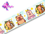 LBP06015 - Listón Estampado de 5,0 cm - Capibara (por metro)