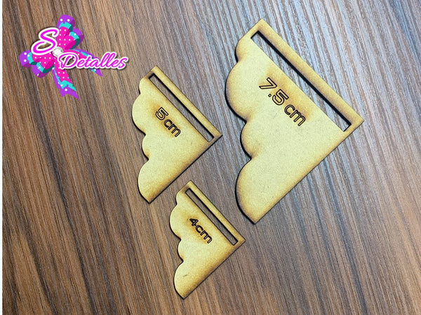 PMDF0009 - Paquete de 3 Puntas MDF #2 de   7,5 cm, 5cm y 4cm