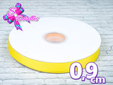LBU01149 - Liston Barrotado de 0,9 cm - Amarillo Narciso (Por metro)