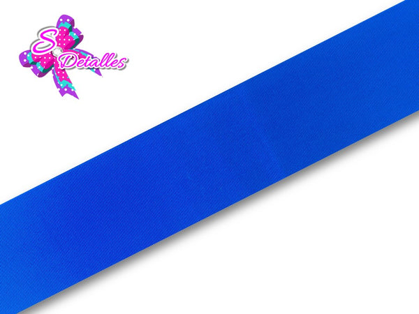 LBU04089 - Liston Barrotado de 2,5 cm - Azul Electrico (Por metro)