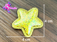 CMS30051 - Vinil Glitter de 4cm x 4cm - Estrella Dorada