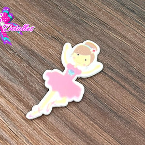 CM00037 - Resina de 2cm por 3,5cm - Bailarina