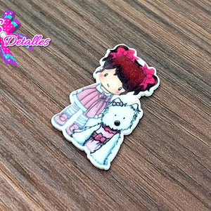 CM00004 - Resina de 3cm por 3,5cm - Niña