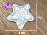 CMS30244 - Lentejuela de 4cm x 4cm - Estrella Lila