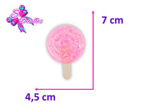 CMR06A05 - Paleta Pequeña Rosa de 7cm por 4,5cm 