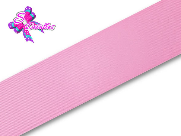 Listón Barrotado Unicolor de 7,5 cm – 150, Pink, Rosa Intenso, 