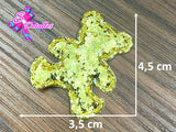 CMS30248 -Glitter de 4,5cm x 3,5cm - Osito Dorado