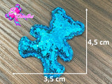 CMS30249 -Glitter de 4,5cm x 3,5cm - Osito Azul
