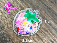 CMS10042 - Shaker de Frutas 3,5cm por 3cm - Fresas