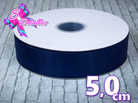 LOU06094 - Liston Organza de 5,0 cm - Azul Marino