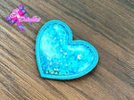 CMS30068 - Vinil Glitter de 3,5cm x 3cm - Corazon Azul