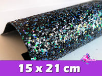 HV000021 - 5 Hojas de Vinil de 15x21 cm - Glitter Grueso (Pequeñas)