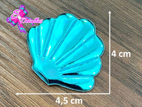 CMS30075 - Vinil de 4,5cm x 5cm - Concha de Mar Azul