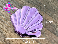 CMS30079 - Vinil de 4,5cm x 4cm - Concha de Mar Morada