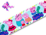 LBP07377 - Listón Impreso de 7,5 cm - Peppa Pig (por metro)