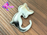 CMS30197 - Vinil de 6cm x 4cm - Gato Plata