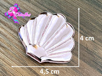 CMS30080 - Vinil de 4,5cm x 4cm - Concha de Mar Rosa