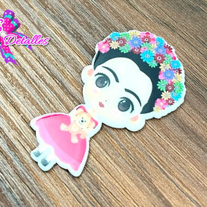 CM00056 - Resina de 3cm por 5cm - Frida