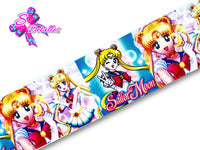 LBP07381 - Listón Impreso de 7,5 cm - Sailor Moon (por metro)