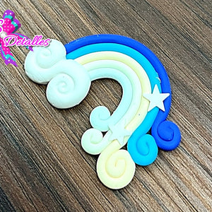 CMMF0006 - Masa Flexible - de 3.5 x 5cm Arcoiris