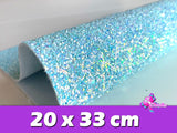 HV000027 - 6 Hojas de Vinil de 20x33 cm - Glitter Mini Lentejuelas (Medianas)