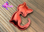 CMS30198 - Vinil de 6cm x 4cm - Gato Rojo