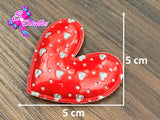 CMS30091 - Vinil de 5cm x 5cm - Corazon Rojo