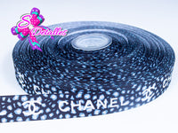 LBP04014 - Listón Impreso de 2,5 cm - Chanel (por metro)